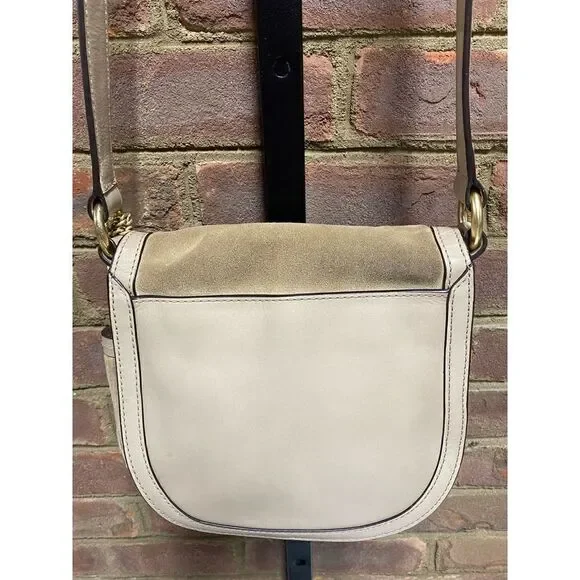 Michael Kors Dunn Suede Saddlebag Crossbody - Picture 3 of 10